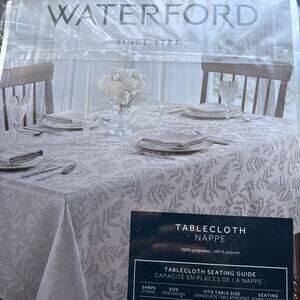 WATERFORD NAPPE TOSSED LEAF PUMICE STONE TABLECLOTH 70" x 84" NEW